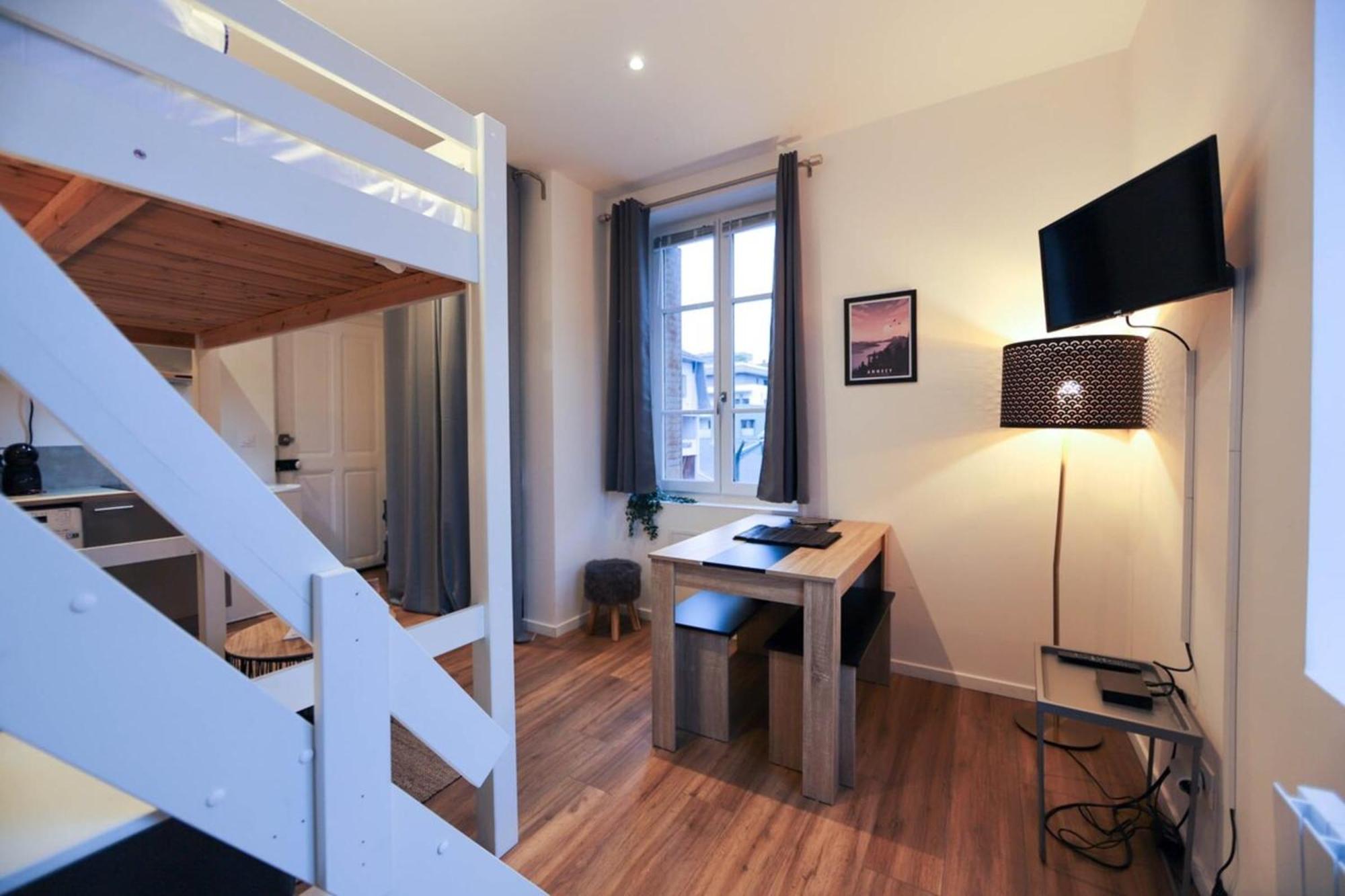 Apartamento Le Petit Plus - Studio Confortable Avec Parking Annecy Exterior foto